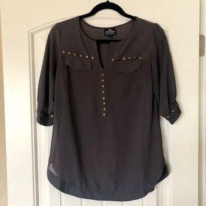 Angie Grey Blouse